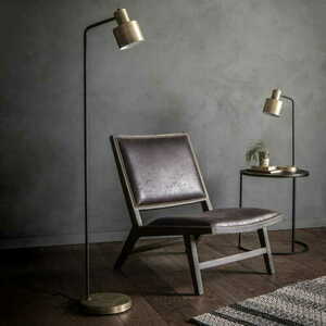 Golvlampa Endon Mayfield mässing/svart E27 95465 small 2