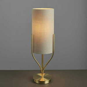 Stående lampa Endon Fraser beige mässing E27 60 cm small 4