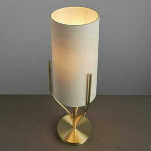 Stående lampa Endon Fraser beige mässing E27 60 cm small 6