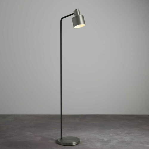 Kontrollera Golvlampa Endon Mayfield Silver/Svart Stål 148 cm 95471
