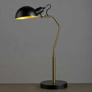 Stående lampa Endon Largo svart mässing E14 63 cm 95478 small 1