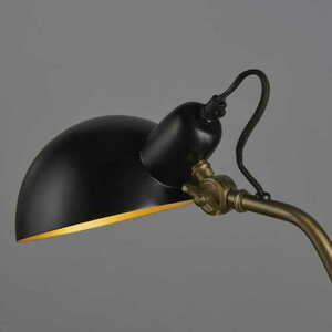 Stående lampa Endon Largo svart mässing E14 63 cm 95478 small 5