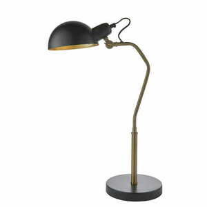 Stående lampa Endon Largo svart mässing E14 63 cm 95478 small 0