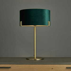 Stående lampa Endon Hayfield grön mässing 95837 small 1