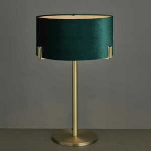 Stående lampa Endon Hayfield grön mässing 95837 small 2
