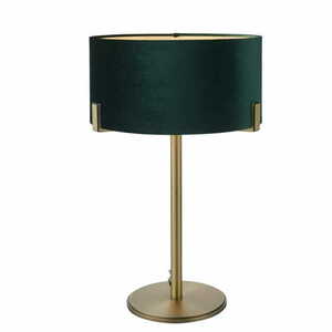 Stående lampa Endon Hayfield grön mässing 95837 small 0