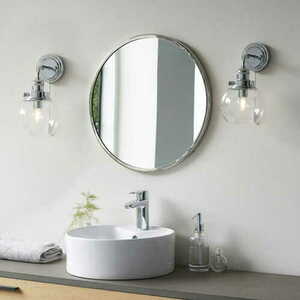 Vägglampa Endon Cheswick Krom Glas IP44 E14 96129 small 2