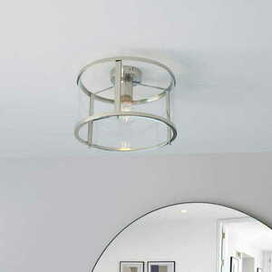 Taklampa Endon Hopton Nickel Glas 31 cm 96150 small 4