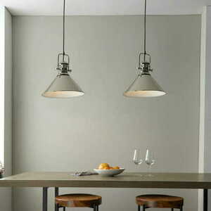 Pendellampa Endon Brampton nickel stål E27 96178 small 2