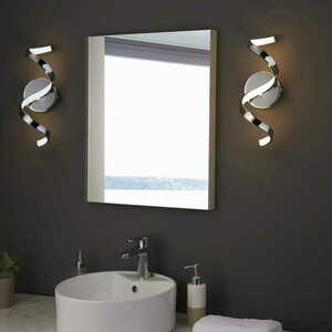 Vägglampa Endon Astral LED krom vit IP44 96433 small 3