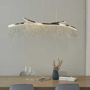 Pendellampa Endon Orphelia 97219 Krom Silver LED 2-ljus 3000K small 1