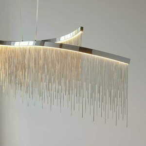 Pendellampa Endon Orphelia 97219 Krom Silver LED 2-ljus 3000K small 5