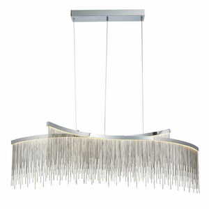 Pendellampa Endon Orphelia 97219 Krom Silver LED 2-ljus 3000K small 0