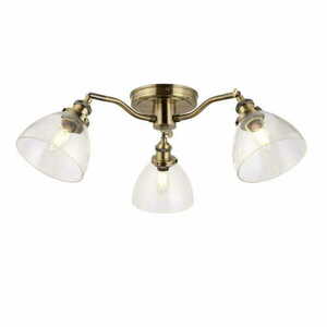 Taklampa Endon Hansen mässing 3-arm E14 LED dimbar small 0