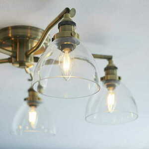 Taklampa Endon Hansen mässing 5-ljus E14 plafond small 5