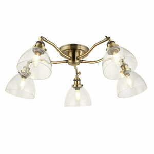 Taklampa Endon Hansen mässing 5-ljus E14 plafond small 0