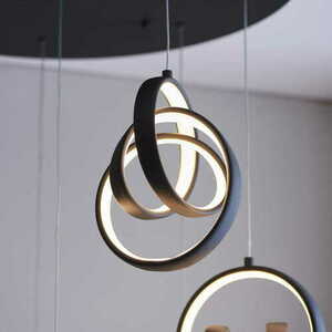 Pendant Light Endon Cosma 97625 Svart LED 8L 3000K Dimmbar small 5