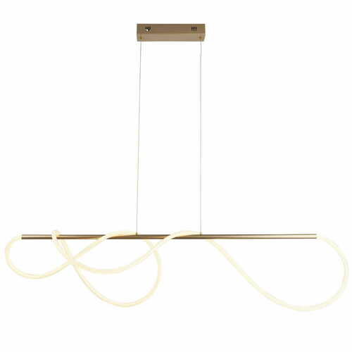 Kontrollera Pendellampa Endon Attalea 97629 LED mässing vit 5100lm 3000K