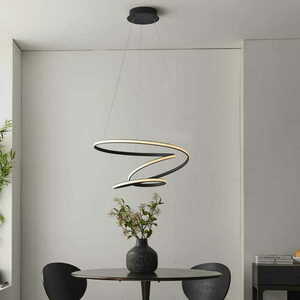 Pendellampa Endon Dune svart LED 62 cm dimbar 2610 lm 97632 small 3
