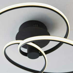 Endon Dune 97633 svart LED-taklampa 53,5 cm 42W 3000K dimbar small 4