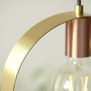 Pendellampa Endon Hoop mässing E27 25 cm 97664 small 6