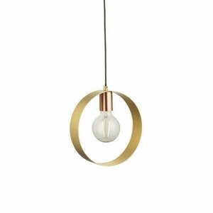 Pendellampa Endon Hoop mässing E27 25 cm 97664 small 0