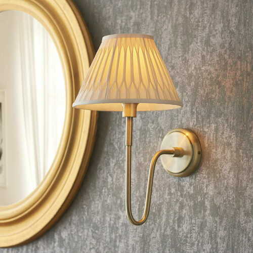 Kontrollera Vägglampa Endon Rouen mässing E27 dimbar 33 cm 97875