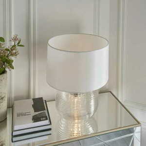 Stående lampa Endon Westcombe vit transparent E27 44,5 cm 98086 small 4