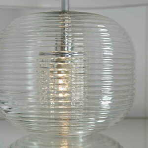 Stående lampa Endon Westcombe vit transparent E27 44,5 cm 98086 small 5