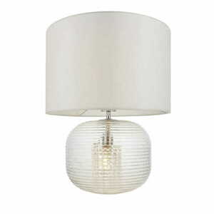 Stående lampa Endon Westcombe vit transparent E27 44,5 cm 98086 small 0