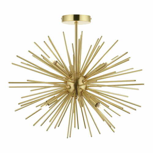 Kontrollera Taklampa Endon Orta 6-ljus mässing G9 54 cm