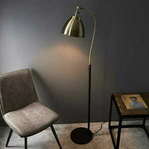 Golvlampa Endon Franklin mässing E27 160 cm 98748 small 2