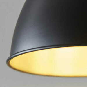 Pendellampa Endon Franklin 98750 svart stål E27 23,5 cm small 6