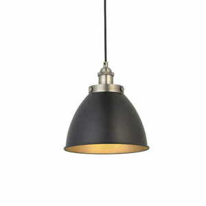 Pendellampa Endon Franklin 98750 svart stål E27 23,5 cm small 0