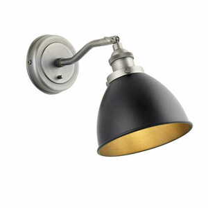 Vägglampa Endon Franklin svart stål E14 98751 small 0