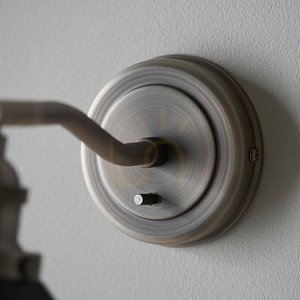 Endon Franklin 98751 ställbar E14 vägglampa, matt svart och åldrad tennfinish small 8
