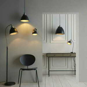 Bordslampa Endon Franklin svart silver stål 46 cm 98752 small 2
