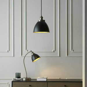 Bordslampa Endon Franklin svart silver stål 46 cm 98752 small 3