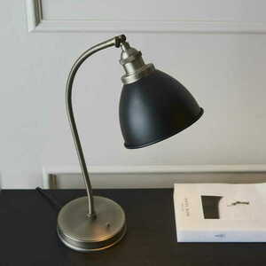 Bordslampa Endon Franklin svart silver stål 46 cm 98752 small 4