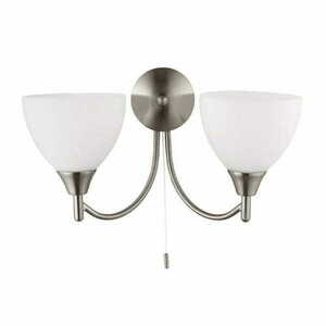 Vägglampa Endon Alton 1805-2SC silver/ecru E14 2-armad klassisk stoppad armatur small 4