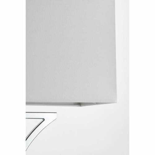 Kontrollera Golvlampa Endon Vit Krom Tyg E14 58,5 cm 96930-TLCH