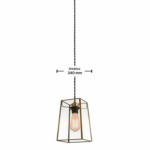 Kontrollera Lampskärm Endon Beaumont mässing/brun glas 15,5 cm 60892