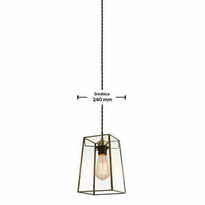Lampskärm Endon Beaumont mässing/brun glas 15,5 cm 60892 small 1