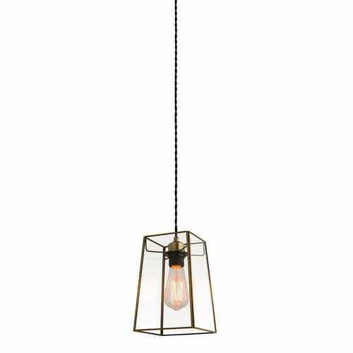 Kontrollera Lampskärm Endon Beaumont mässing/brun glas 15,5 cm 60892
