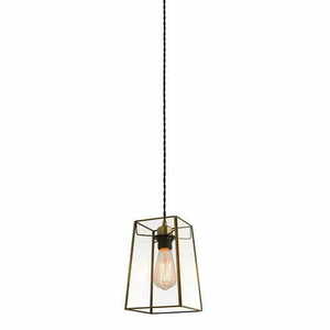 Lampskärm Endon Beaumont mässing/brun glas 15,5 cm 60892 small 0