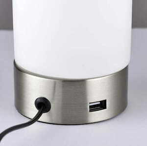 Stående lampa Endon Dara silver vit stål E14 67517 small 2