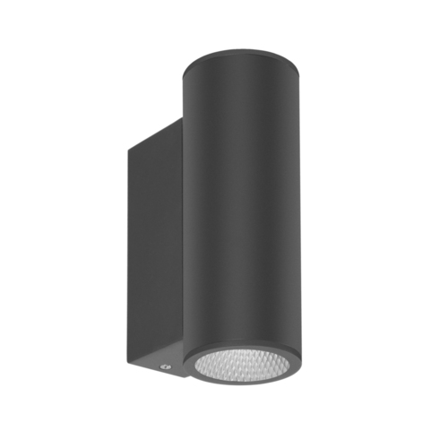 Kontrollera Vägglampa utomhus Italux Lenta LED svart 3000K IP54 OWL-2804-1-3K