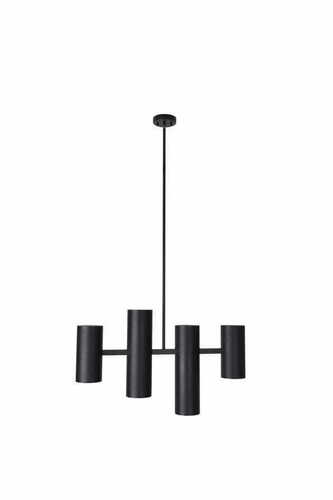 Kontrollera Pendant Light Max Light Laxer P0501 Black 4-Light Metal