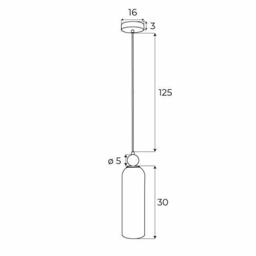 Kontrollera Pendant Light Max Light Campanila P0511 Brass Smoky Glass 10 cm