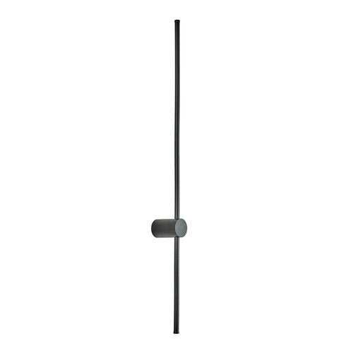 Kontrollera Vinto LED-vägglampa 90 cm sandblästrad svart 3000K Italux WL-73526-90-BL